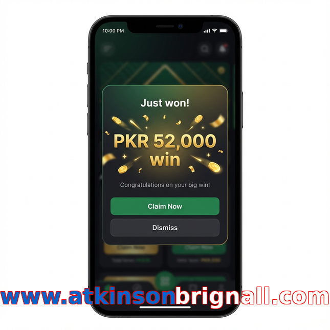 Main screen of Www.atkinsonbrignall.com win page for PK players